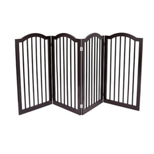 Pet Gate mit gewölktem 4 -Panel -Zaun